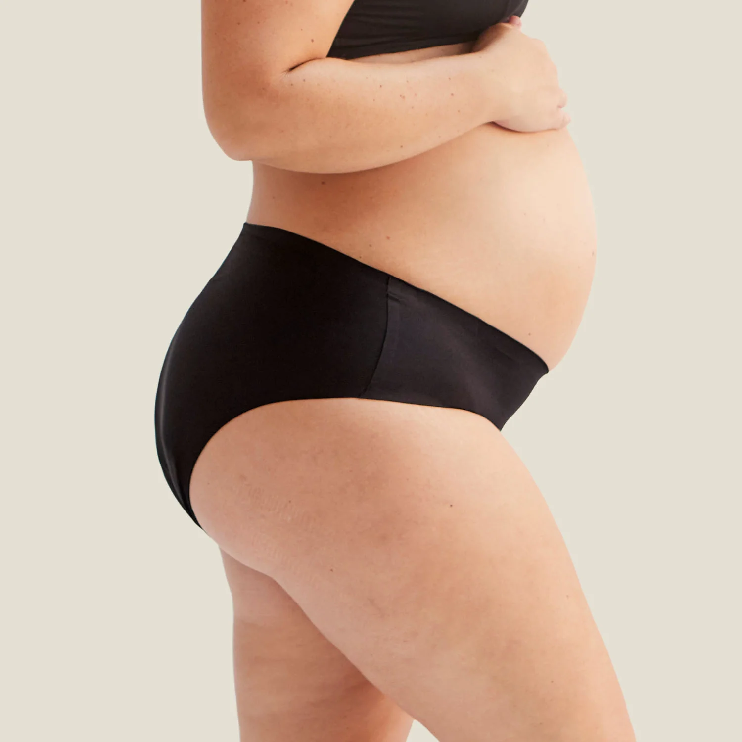 WUKA Drytech™ Midi Brief - For Light Leaks - Black - Image 4