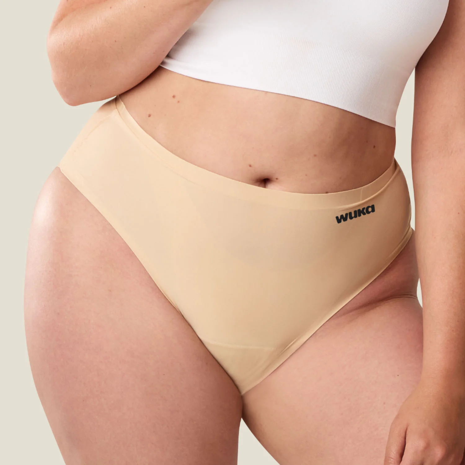 2 WUKA Stretch Seamless Midi Brief Heavy Light Nude - Image 8